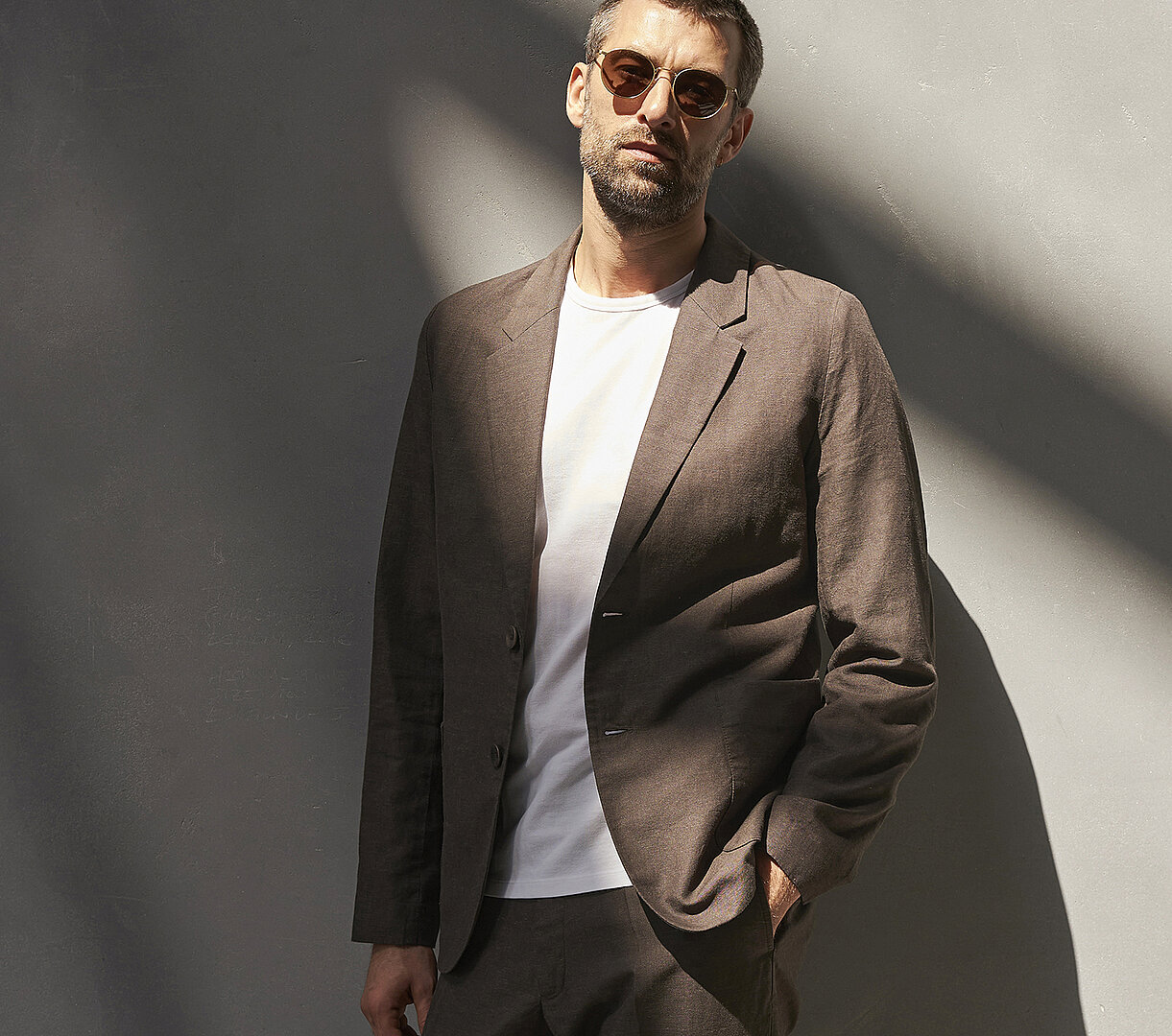ENVER blazer (linen coffee)